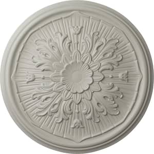 15-3/4 in. x 5/8 in. Lupton Urethane Ceiling Medallion (Fits Canopies upto 1-1/8 in.), Pot of Cream