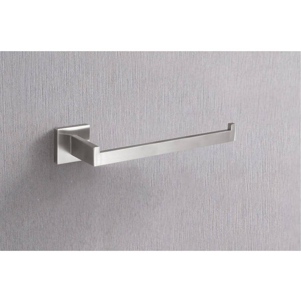 Brushed Nickel 4-Piece Bathroom Hardware Set with Towel Bar