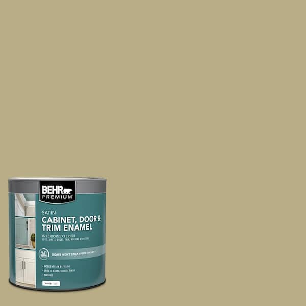 BEHR PREMIUM 1 qt. #S330-4 Fennel Seed Satin Enamel Interior/Exterior Cabinet, Door & Trim Paint