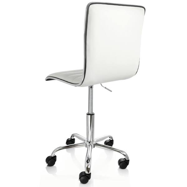 White rolling office online chair