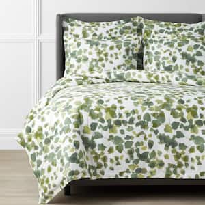 Legends Hotel Greenery Cotton and TENCEL Lyocell Multicolored Queen Sateen Duvet Cover
