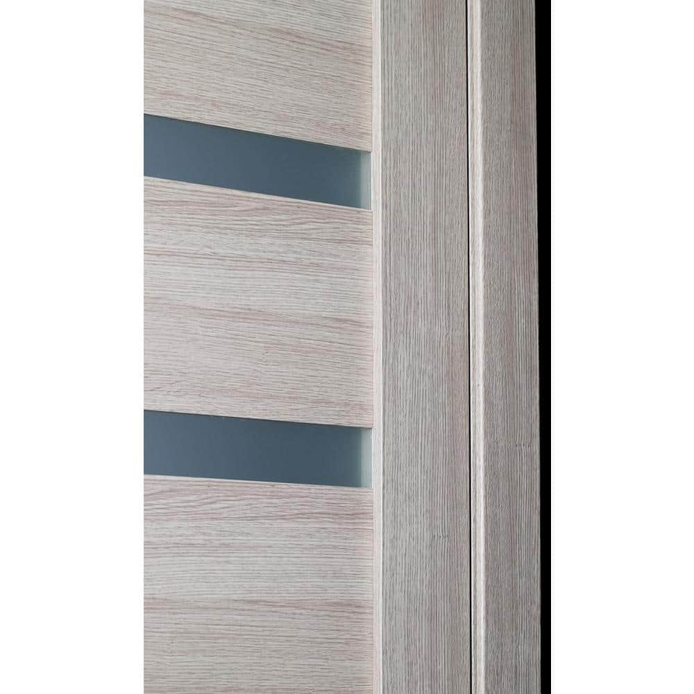 Leora Shambor Frosted Glass and Wood Composite Interior Door