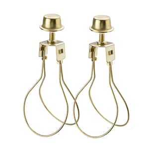 Polished Brass Light Bulb Clip-On Adapter (2-Pack)