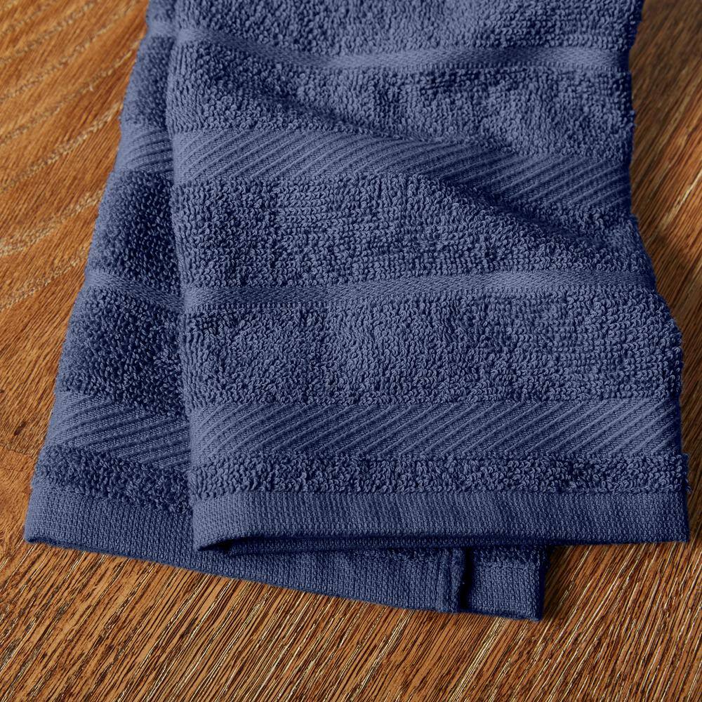 Blue Willow and White Cotton Kitchen Towel Set of Four