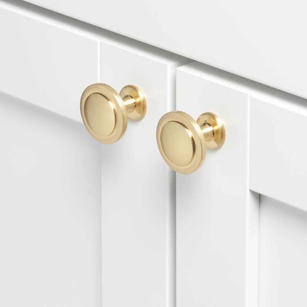 Champagne Gold Round Mushroom Cabinet Knob Multipack