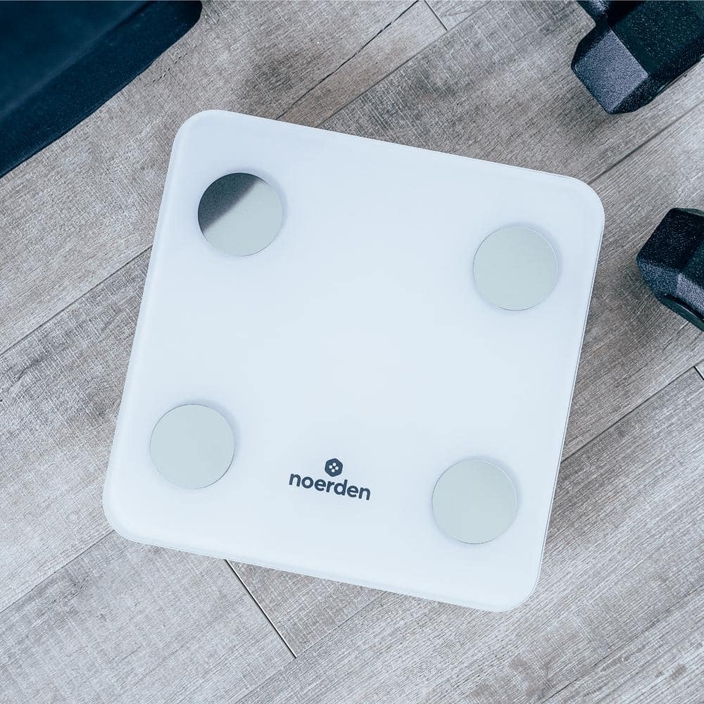 White Tempered Glass Smart Digital Body Analysis Scale