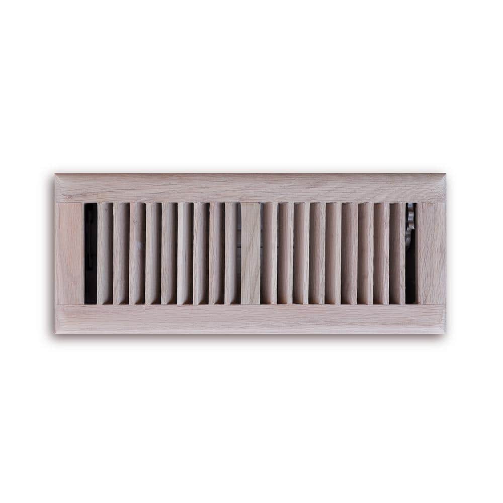 Oak Floor Register For 2x12 Inch Duct Holes - Flush Jamaica - View #3