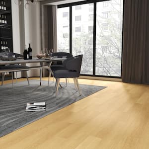 6 MIL x 3.28 ft. W x Cut to Length Waterproof Vinyl Sheet Flooring, Original Wood Grain (Covered 53.82 sq.ft./Box)