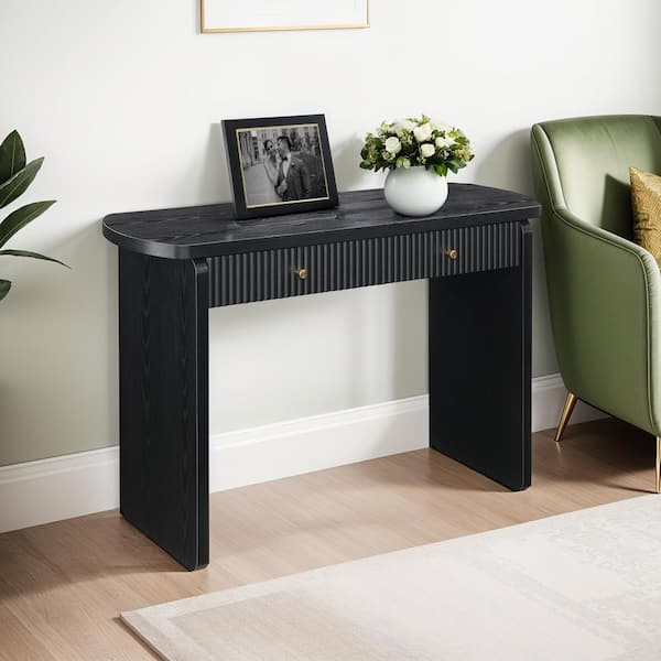 Weston 47.25 in. White Rectangle MDF Console Table with 1-Drawer