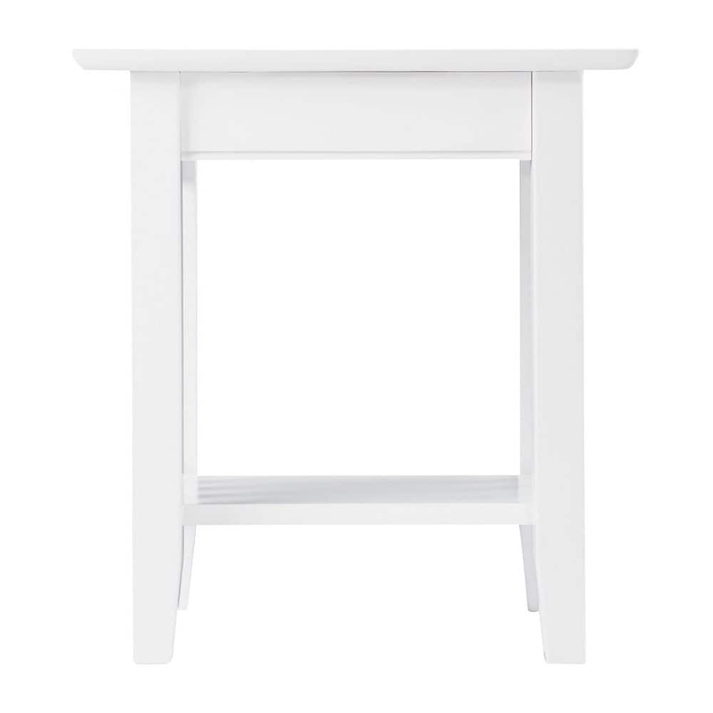 Mission Walnut End Table with Charging Station - thumbnail 3