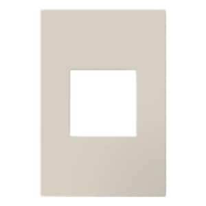 Adorne 1-Gang Oatmeal Decorator/Rocker Plastic Wall Plate with Microban Protection