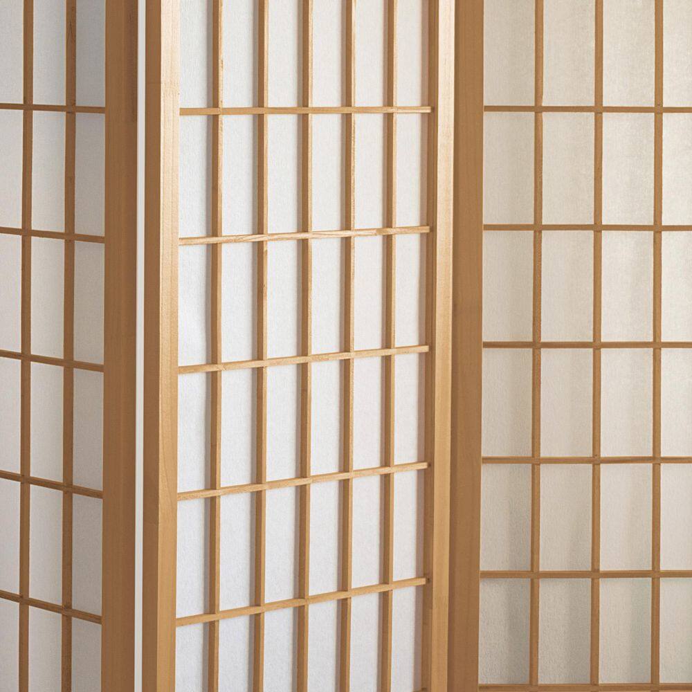 Natural 3-Panel Shoji Screen Room Divider