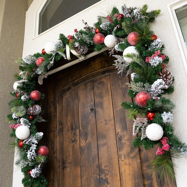 9 ft. Pre-Lit LED Frosted Wonderland Garland