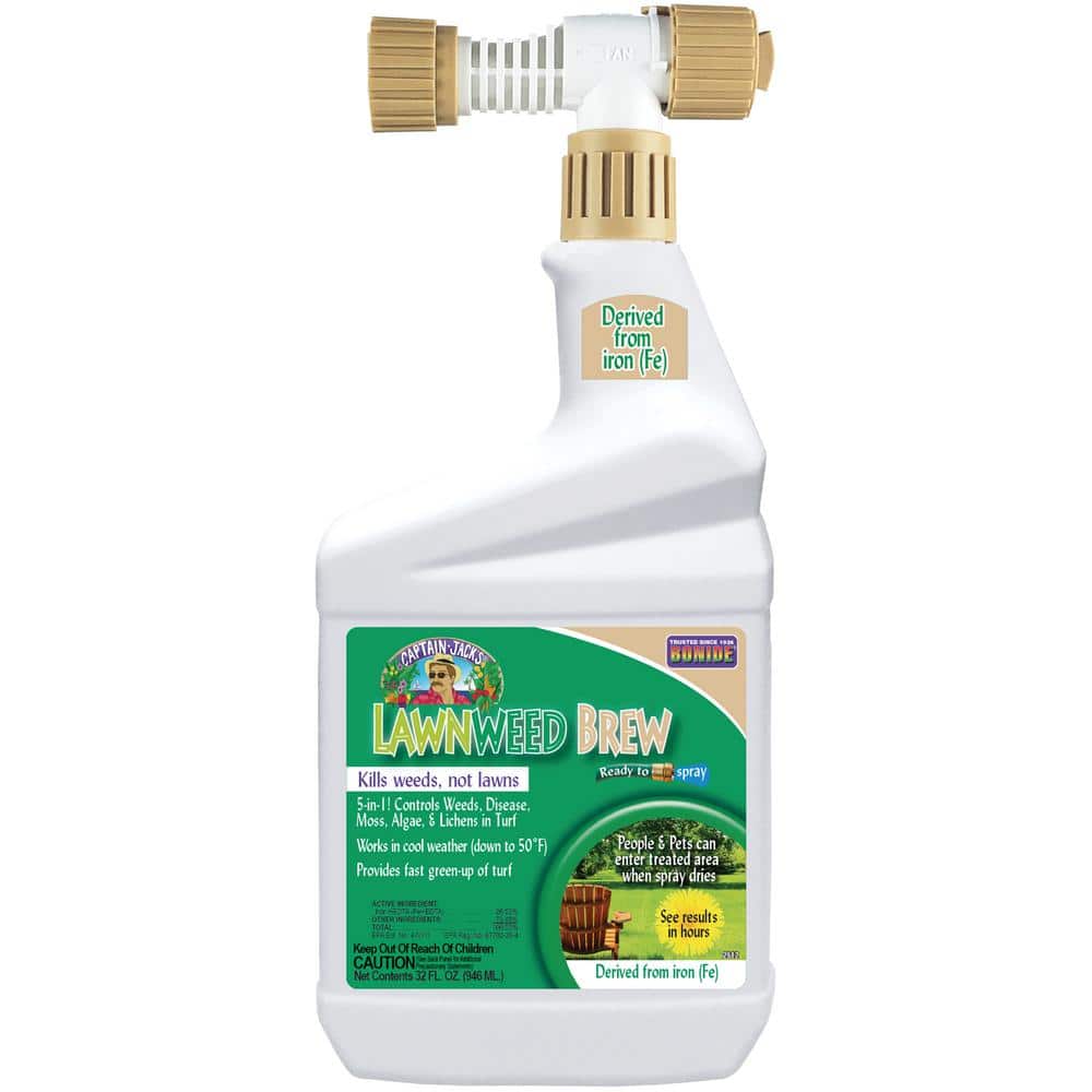 Captain Jacks Lawnweed Brew, 32 oz. Ready-to-Spray, Fast-Acting, Controls 