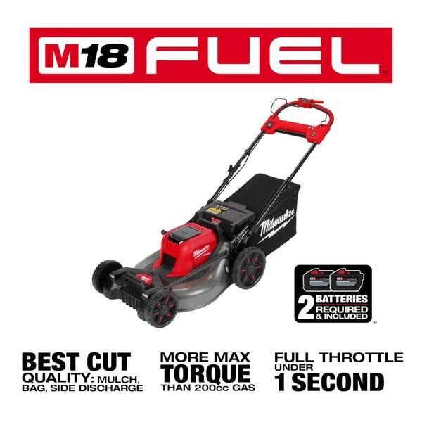 Image of Milwaukee M18 Fuel 16-in Cordless Walk Behind Lawn Mower