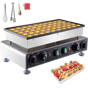 Mini Dutch Pancake Baker Waffle Cone 50 PCS 1700 W Commercial Electric Waffle Maker Machine 1.8 in. for Restaurants