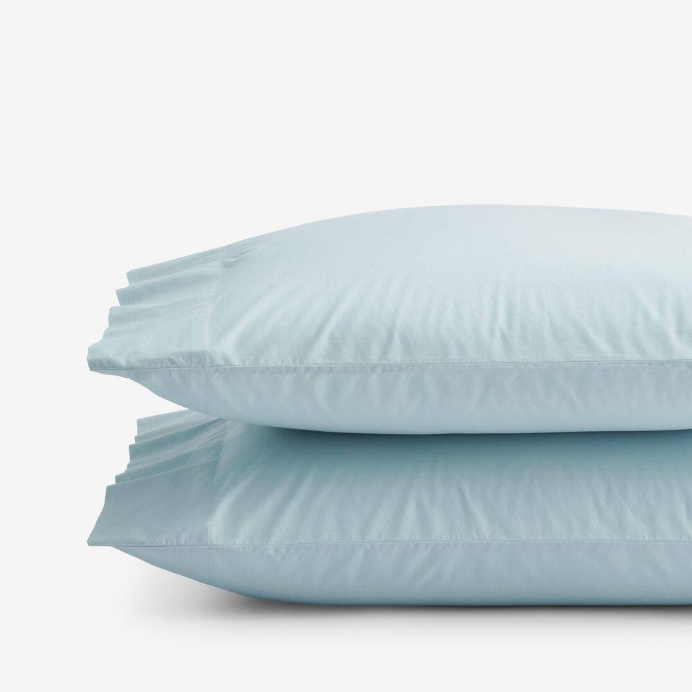 Company Cotton Garment Wash Cloud Blue Cotton Percale Standard Pillowcase (Set of 2) price history on PriceWatchPro