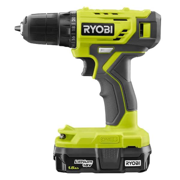 Uskyldig Perle entreprenør RYOBI ONE+ 18V Cordless 3/8 in. Drill/Driver Kit with 1.5 Ah Battery and  Charger PDD209K - The Home Depot