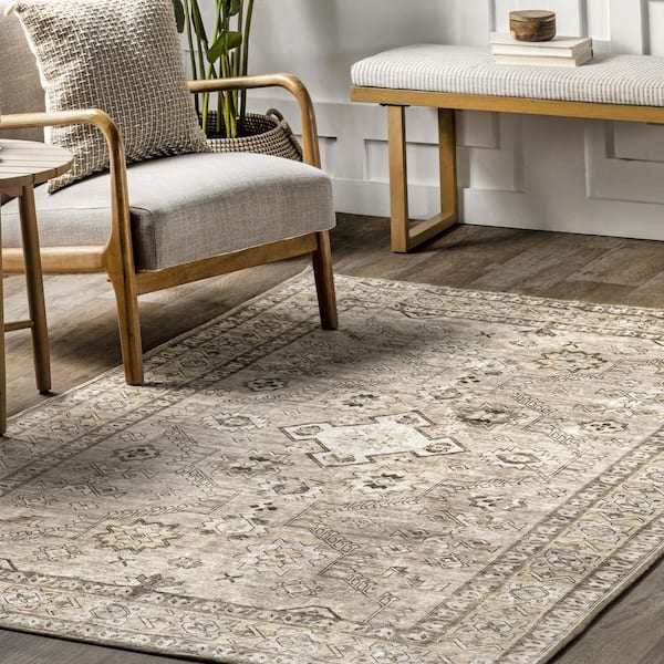 Home Decorators Collection Harmony Sand 2 ft. x 3 ft. Indoor Machine  Washable Scatter Rug 607259 - The Home Depot