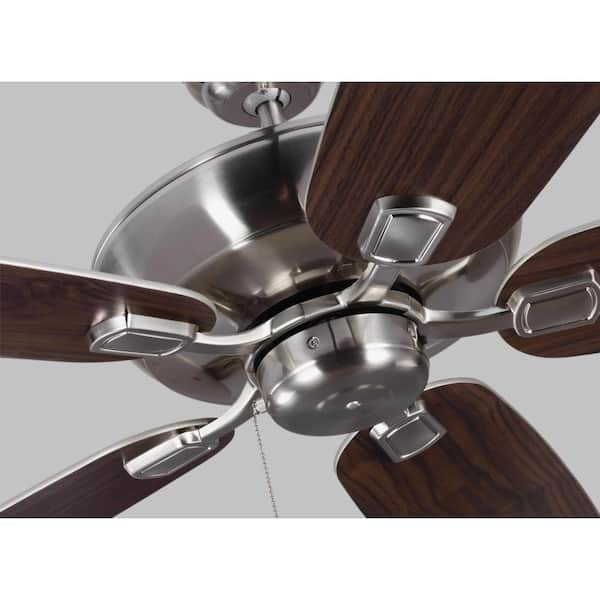 Monte Carlo Colony Super Max 60 In Brushed Steel Ceiling Fan 5csm60bs The Home Depot