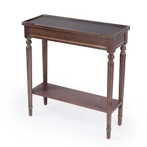 Aubrey 29 in. x 30.5 in. H x 29 in. W x 11 in. D Light Brown Rectangle Wood Dusty Trail Console Table