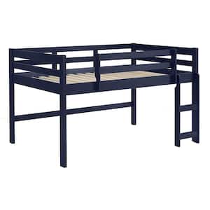 Lara Navy Blue Twin Loft Bed