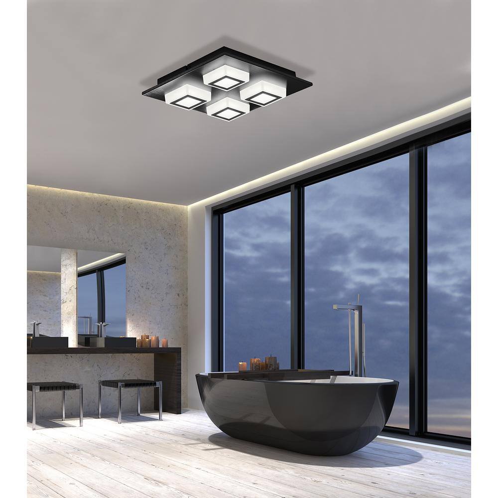 Masiano Black and White Aluminum LED Ceiling Light