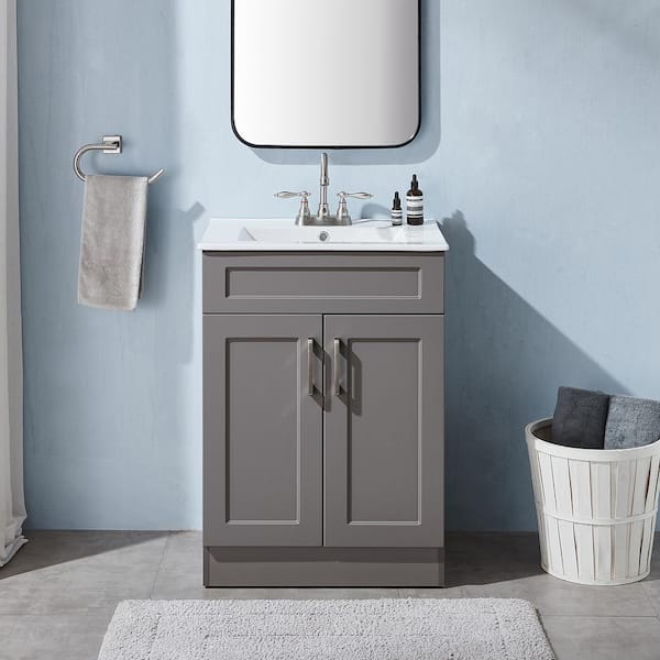 Merax 36'' Bathroom Vanity with Top Sink, Modern Bathroom Storage