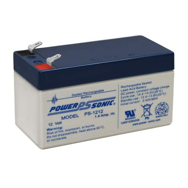 Power-Sonic 12-Volt 1.4 Ah Sealed Lead Acid (SLA) Rechargeable Battery ...