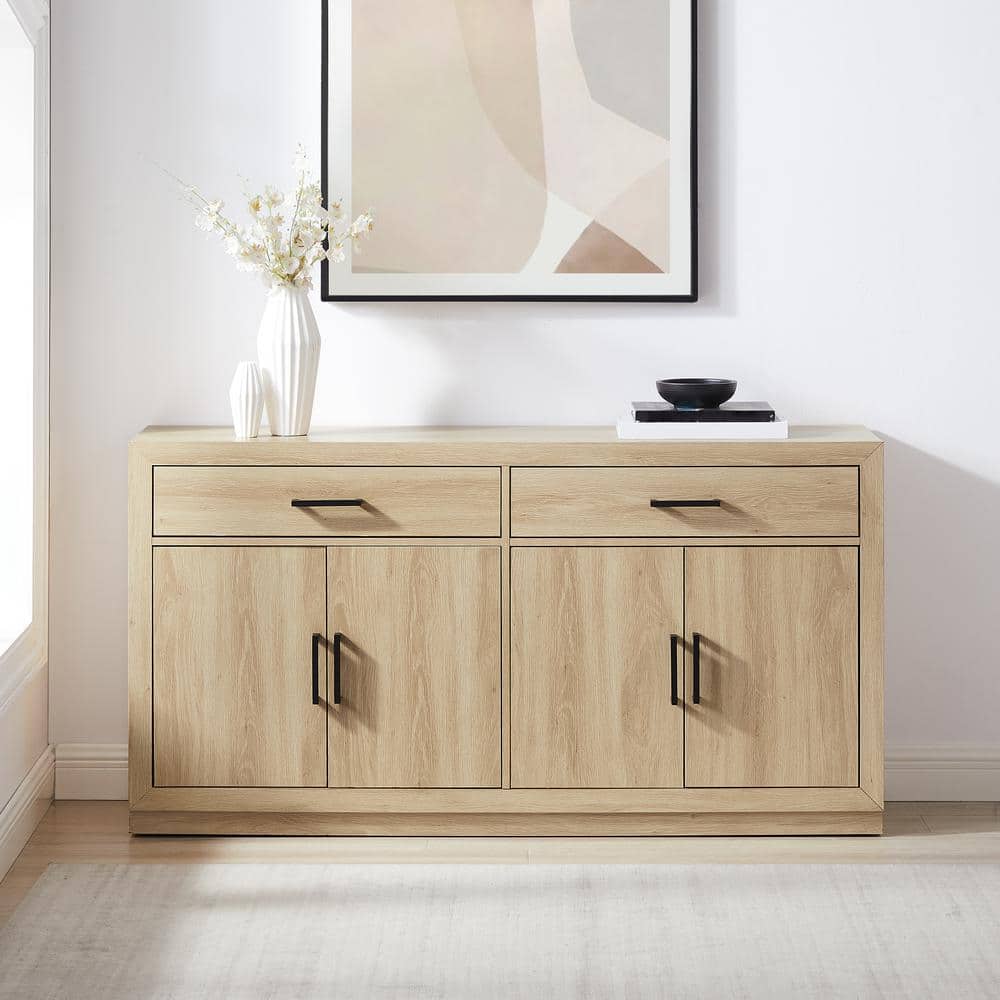 CROSLEY FURNITURE Isla Ash MDF 60.13 in. Sideboard CF4223-AH - The
