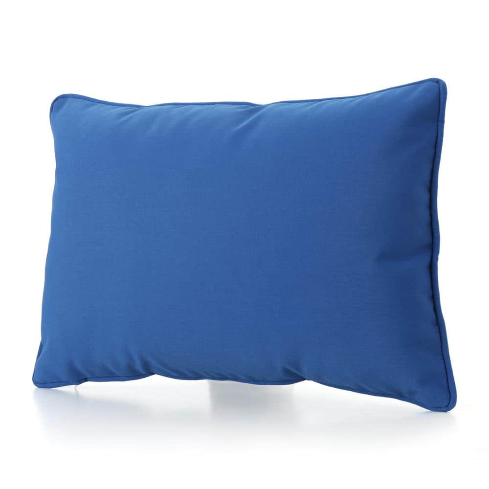 Outdoor Water Resistant Fabric Pillow for Outdoor Patio Soft (1-Pack) Blue
