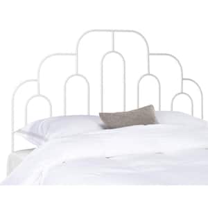 Paloma Metal White Queen Upholstered Headboard