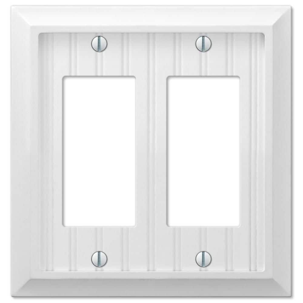 Cottage 2-Gang Rocker Composite Wall Plate - White price history on PriceWatchPro