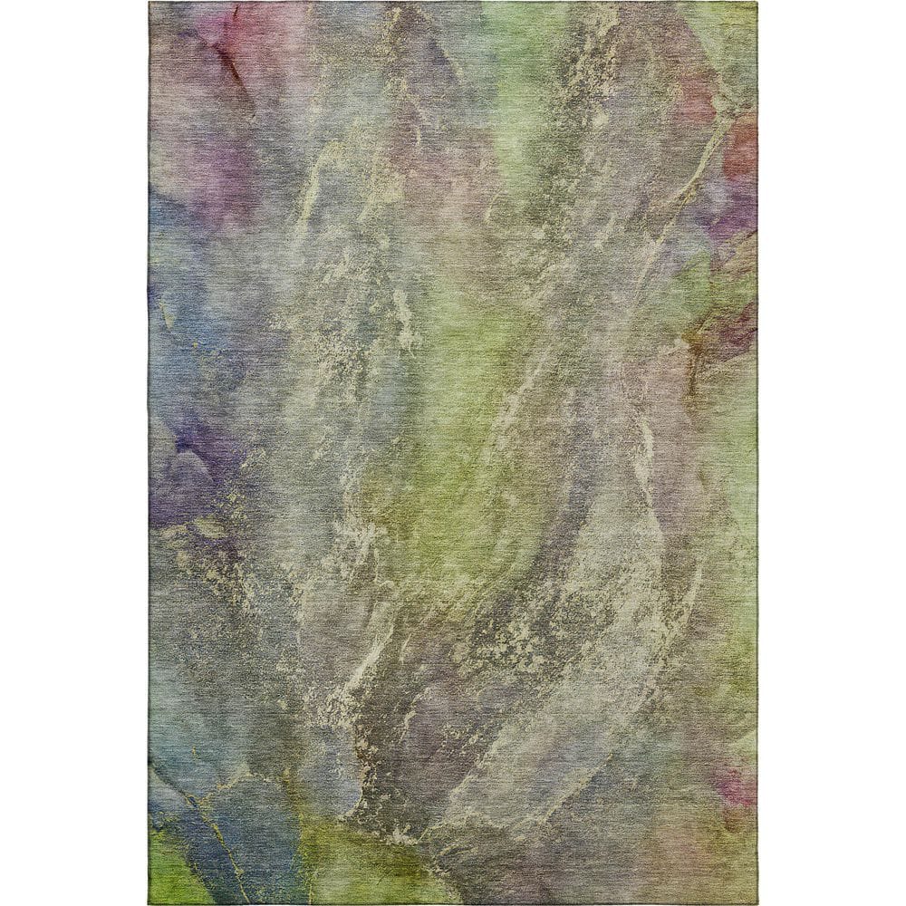 Mayfield Premium Machine Washable Abstract AMF2307 Green 10 ft. x 14 ft. Area Rug price history on PriceWatchPro