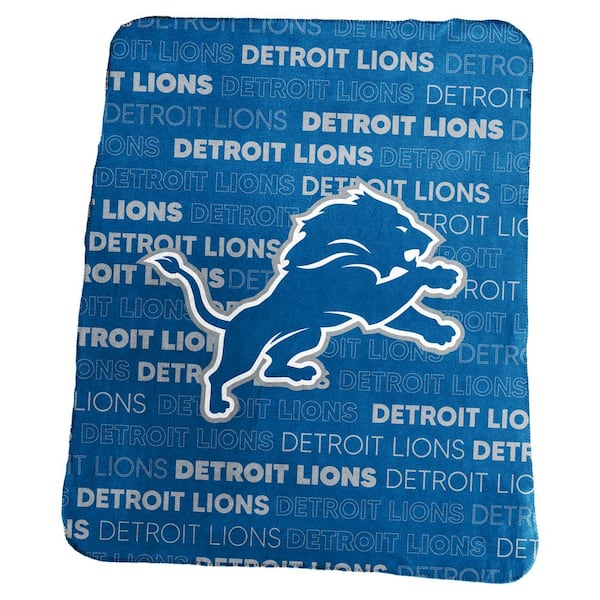 logobrands Detroit Lions Multi-Colored Classic Fleece Throw