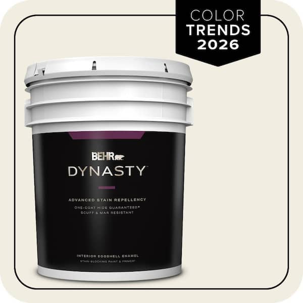 BEHR DYNASTY 5 gal. Designer Collection #DC-003 Blank Canvas Eggshell Enamel Interior Stain-Blocking Paint & Primer
