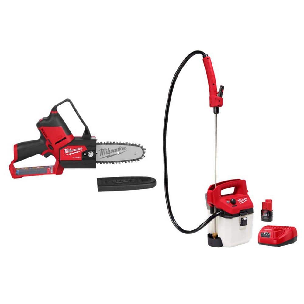 M12 FUEL 6 in. 12V Lithium Brushless Electric Cordless Pruning Saw HATCHET with M12 1 Gal. Handheld Sprayer Kit price history on PriceWatchPro