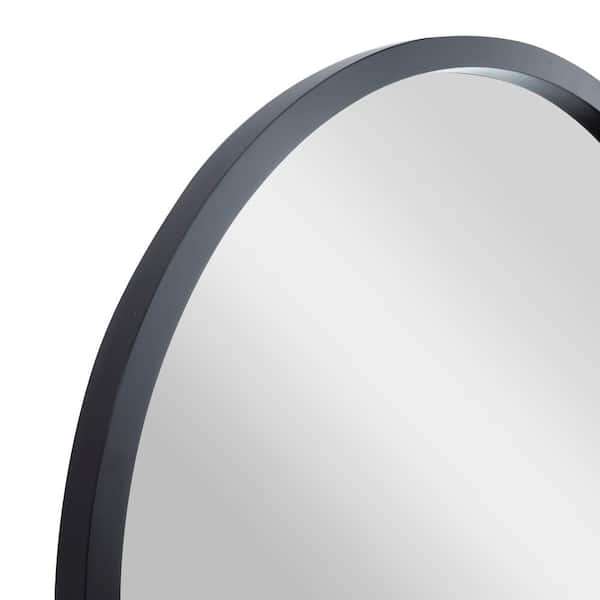 Large Round Black Modern Mirror (42 in. H x 42 in. W) WM8128Black - The  Home Depot