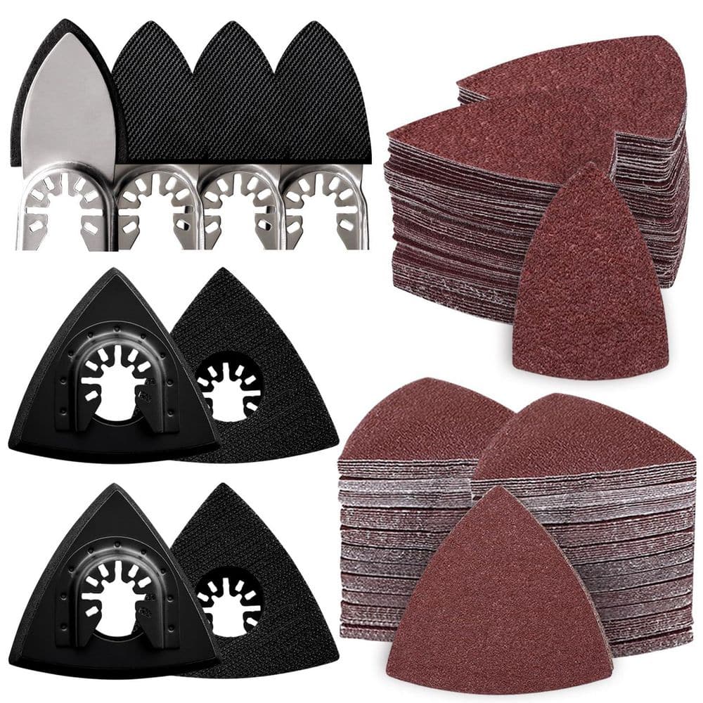 208pcs Oscillating Tool Sanding Pads Kit with Triangle and Finger Sanding Pads Assorted Grits for Wood Sanding price history on PriceWatchPro