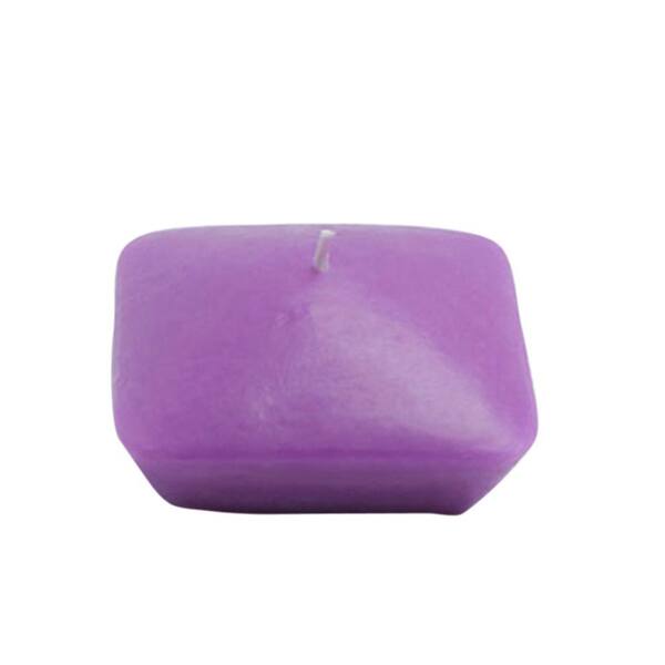 Zest Candle 3 in. Purple Square Floating Candles (6-Box)
