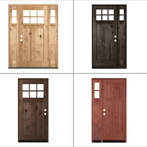 Knotty Alder Exterior Wood Door