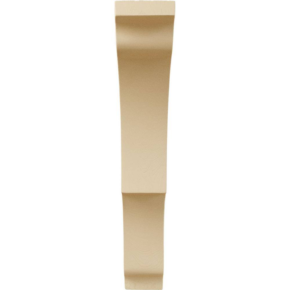 Maple Hand-Carved Wood Corbel Bracket, 10.5'' Height