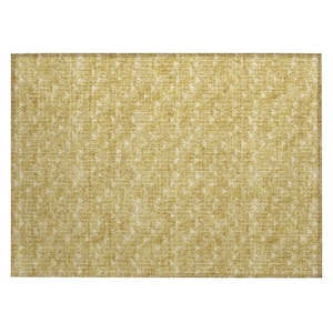 Chantille ACN514 Gold 1 ft. 8 in. x 2 ft. 6 in. Machine Washable Indoor/Outdoor Geometric Area Rug
