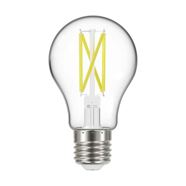 75-Watt Equivalent 3000K A19 Medium Base Clear A-Style LED Light Bulb 120 Volt (24-Pack)