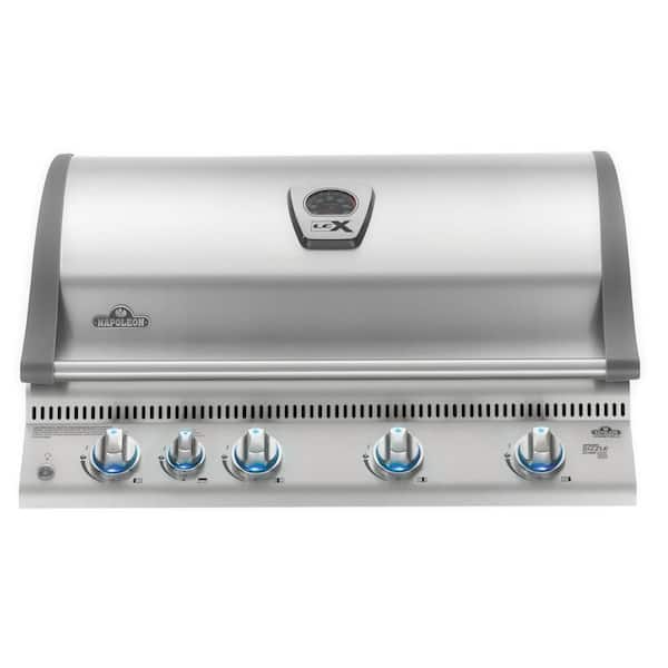 NAPOLEON Built-in LEX 605 with Infrared Bottom and Rear Burners Natural Gas Grill in Stainless Steel
