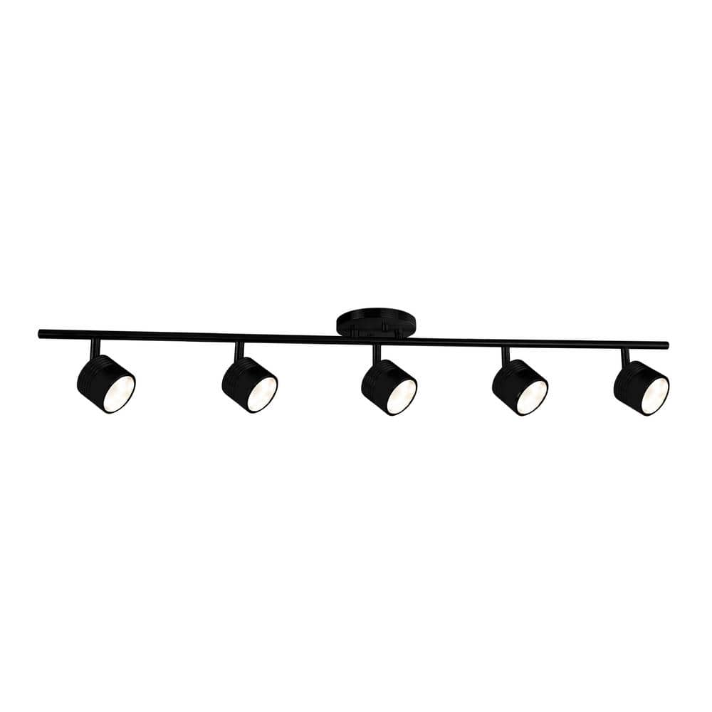 Kuzco Lighting Tr10036 Lyra 5 Light 5  Wide Led Fixed Rail Ceiling Fixture - Black