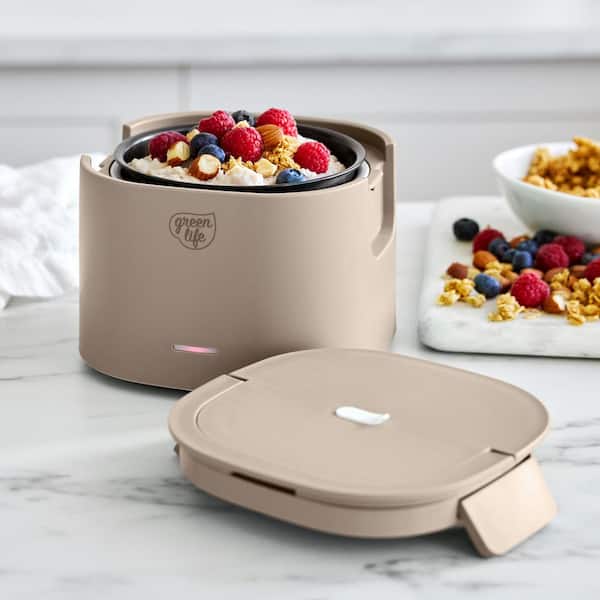 GreenLife GL .6 qt 20 oz. Taupe Electric Multi-Cooker Lunch GreenLife GL .6 qt 20 oz. Taupe Electric Multi-Cooker Lunch
