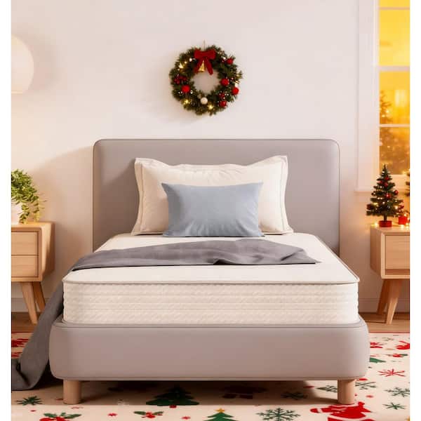 Avenco Classic Twin Medium Firm Hybrid Mattress 8 in. in a box with Individual SmartS Coil Layer Mattress