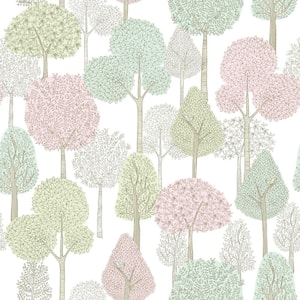 34 sq. ft. Treetops Premium Peel And Stick Wallpaper