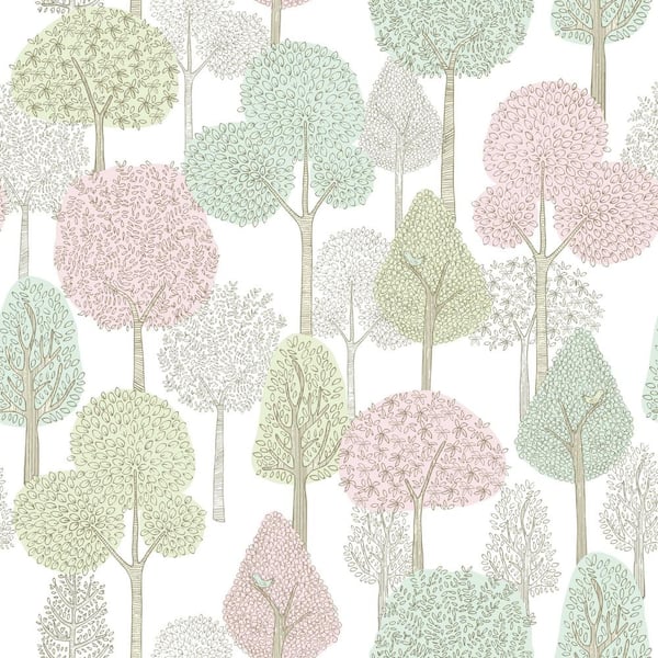 York Wallcoverings 34 sq. ft. Treetops Premium Peel And Stick Wallpaper